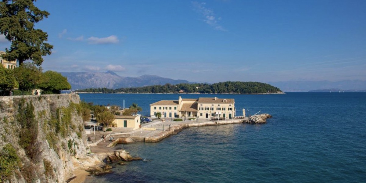 Faliraki beach at Corfu Town